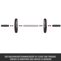 Gorilla Sports Ab Roller mit Unterlegmatte Schwarz Online
