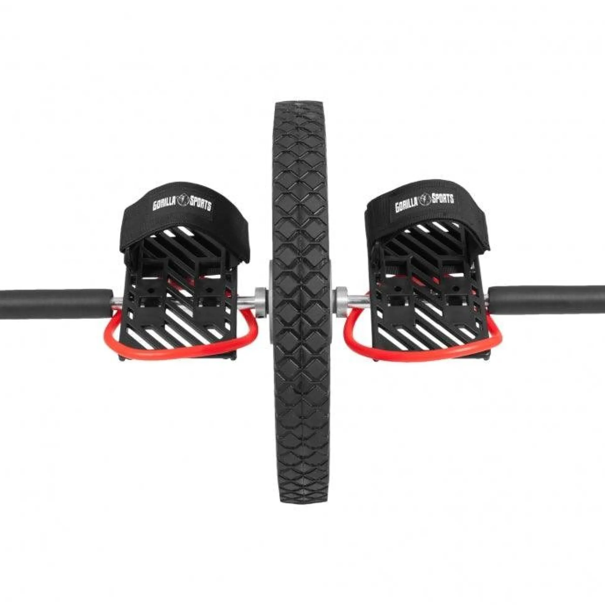 Gorilla Sports Ab Roller mit verstellbaren Pedalen Schwarz Online
