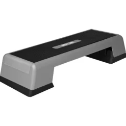 Gorilla Sports Aerobic Stepper höhenverstellbar Schwarz / Grau Best