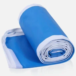 Gorilla Sports AirTrack Turnmatte mit 10 cm Dicke und 3 - 5 m Länge Blau Hot