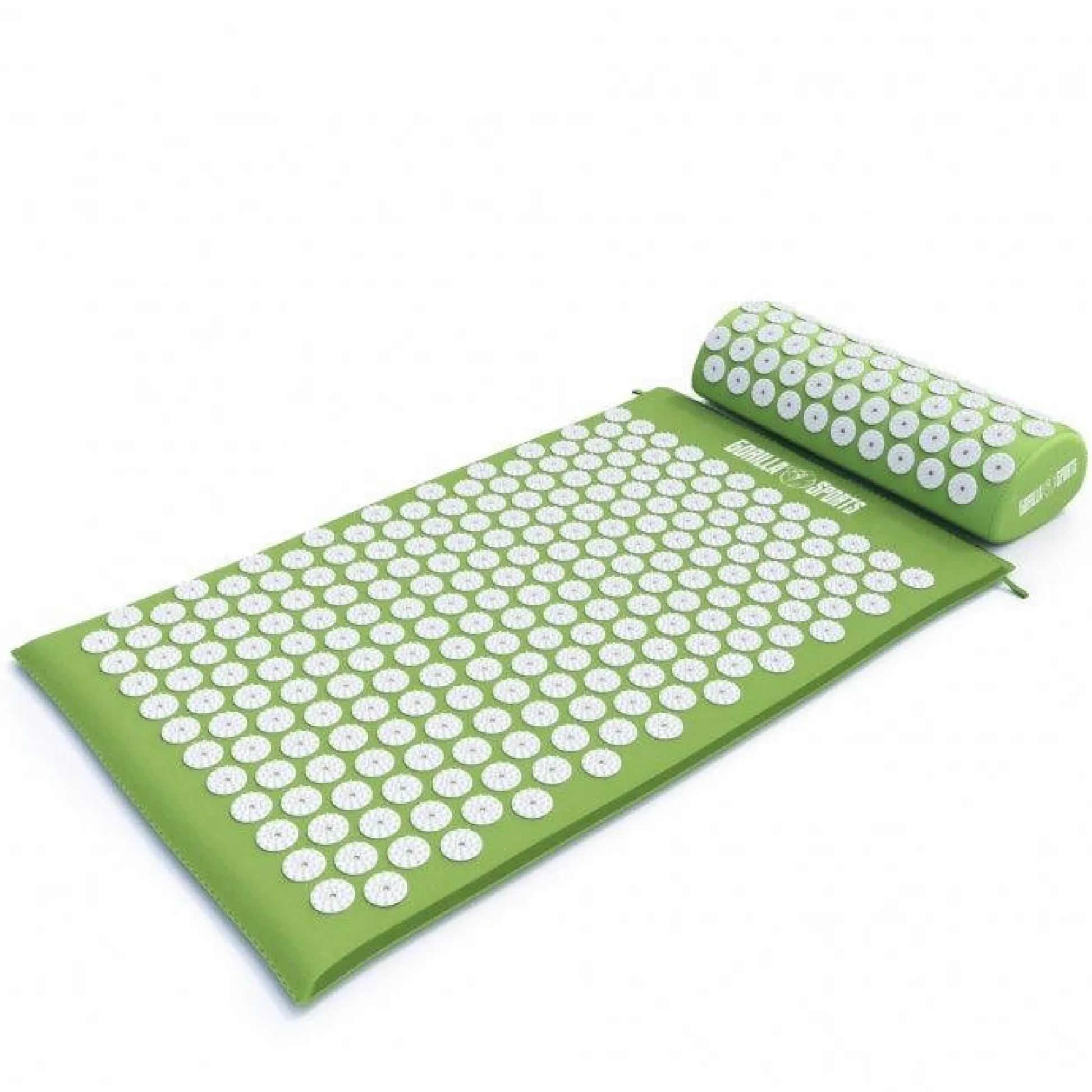 Gorilla Sports Akupressurmatte mit Kissen und Tragetasche Grün Discount