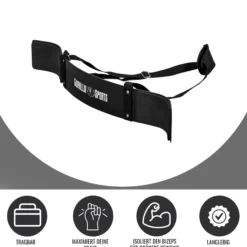 Gorilla Sports Arm Blaster Bizepstrainer Schwarz New