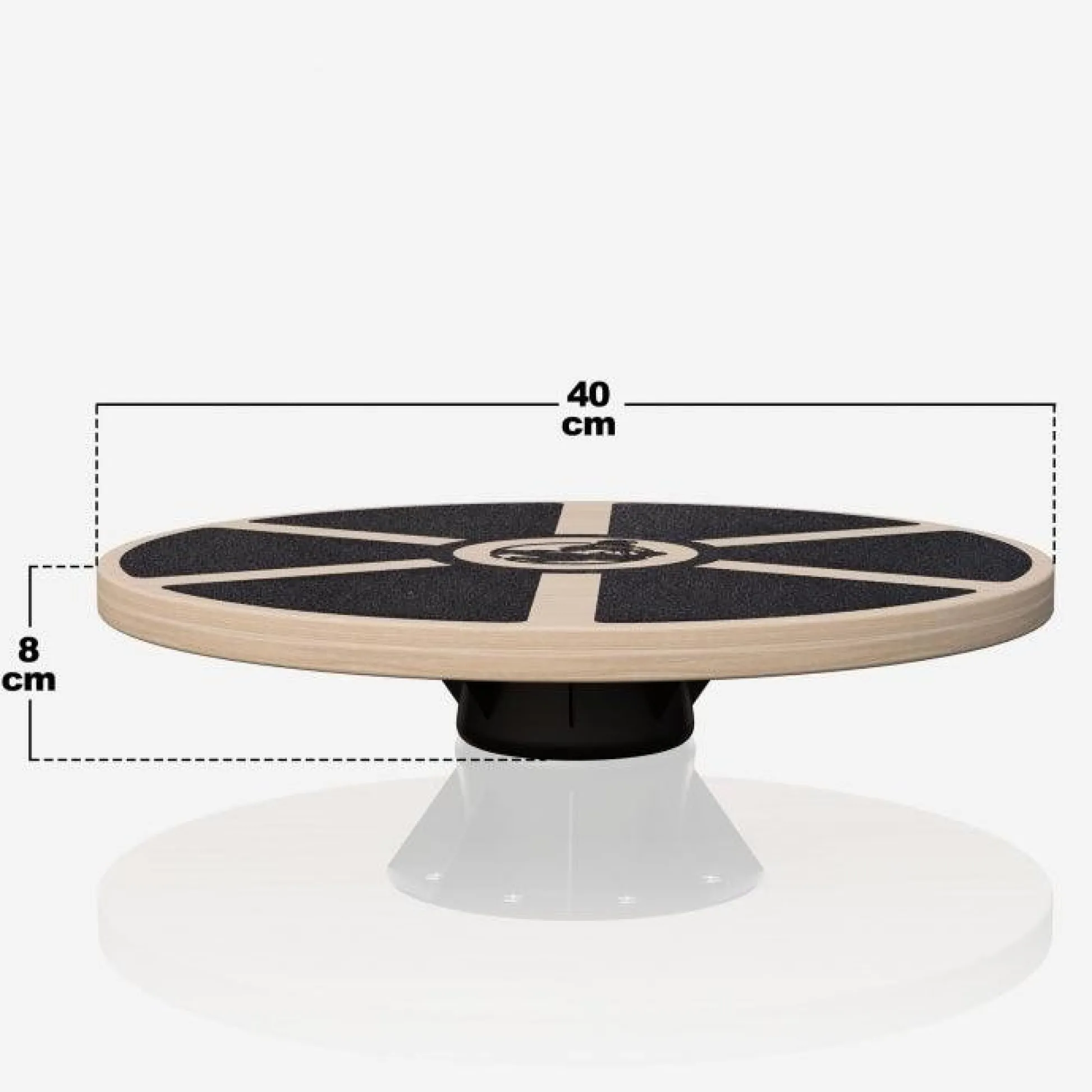 Gorilla Sports Balance Board aus Holz Schwarz Online