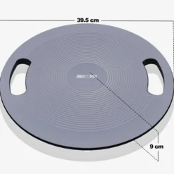 Gorilla Sports Balance Board mit Griffen Schwarz / Dunkelgrau New