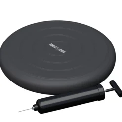 Gorilla Sports Balance Kissen rund inkl, Luftpumpe Grau Discount