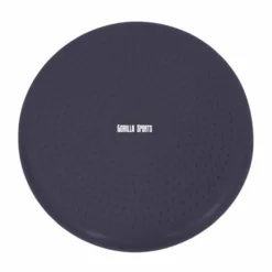 Gorilla Sports Balance Kissen rund mit Noppen inkl, Luftpumpe Schwarz