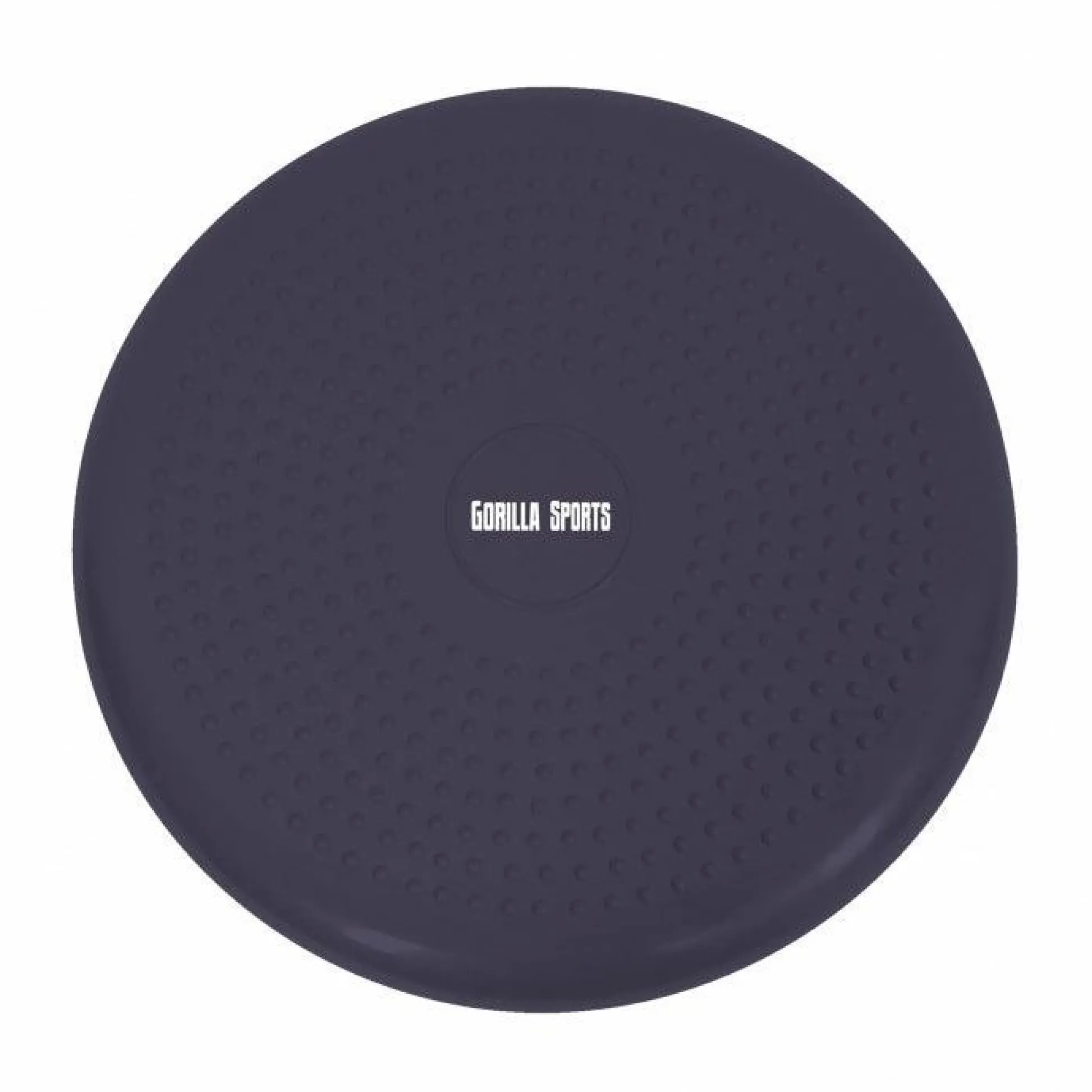 Gorilla Sports Balance Kissen rund mit Noppen inkl, Luftpumpe Schwarz