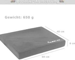 MOVIT Balance Pad aus Schaumstoff 50 x 40 x 6 cm Schwarz