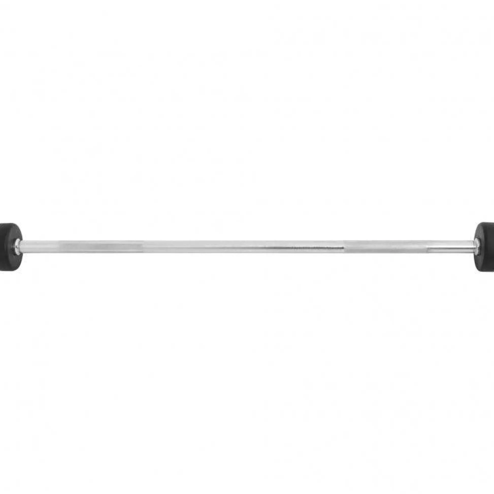 Gorilla Sports Barbells Gummi 20 - 45 kg Chrom / Schwarz