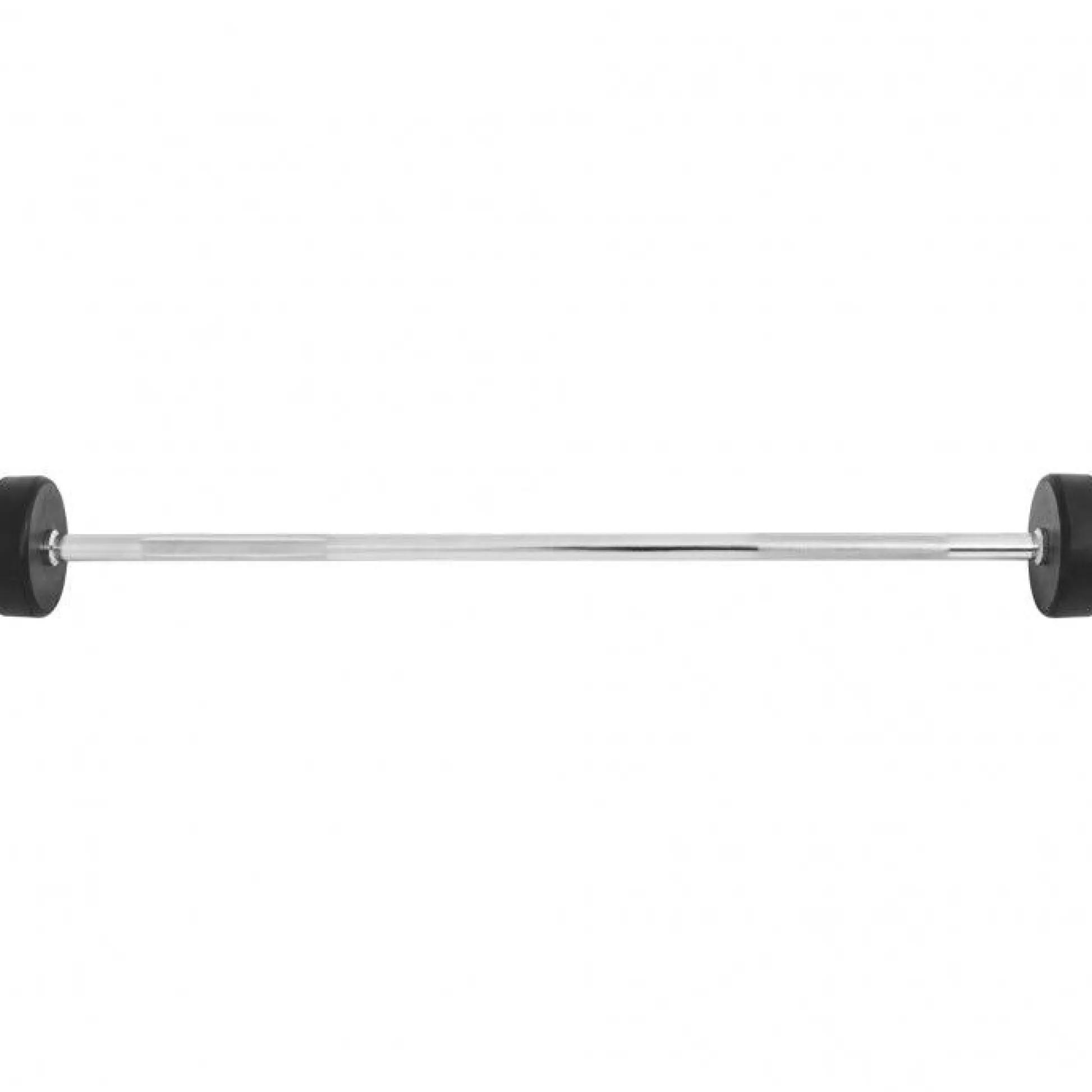 Gorilla Sports Barbells Gummi 20 - 45 kg Chrom / Schwarz