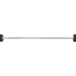 Gorilla Sports Barbells Gummi 20 - 45 kg Chrom / Schwarz Best