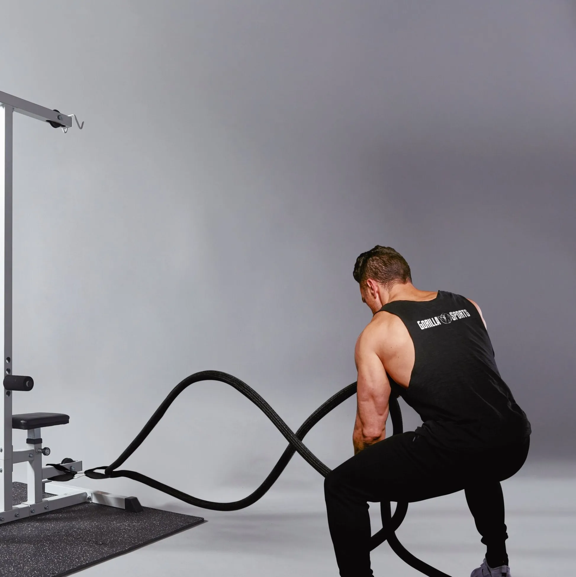 Gorilla Sports Befestigungsschlaufen Set Schwarz Outlet
