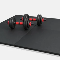 Gorilla Sports Bodenschutzmatte aus Gummi 50x50/100x100 cm mit 2 cm Dicke Schwarz Online