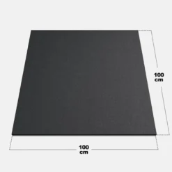 Gorilla Sports Bodenschutzmatte aus Gummi 50x50/100x100 cm mit 2 cm Dicke Schwarz Online