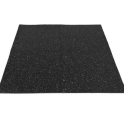 Gorilla Sports Bodenschutzmattenset Gummi 60x60 cm - 4 Matten inkl Endstücke Schwarz Hot