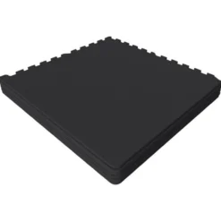 Gorilla Sports Bodenschutzmattenset 60x60 cm - 6 Matten inkl, Endstücke Schwarz New