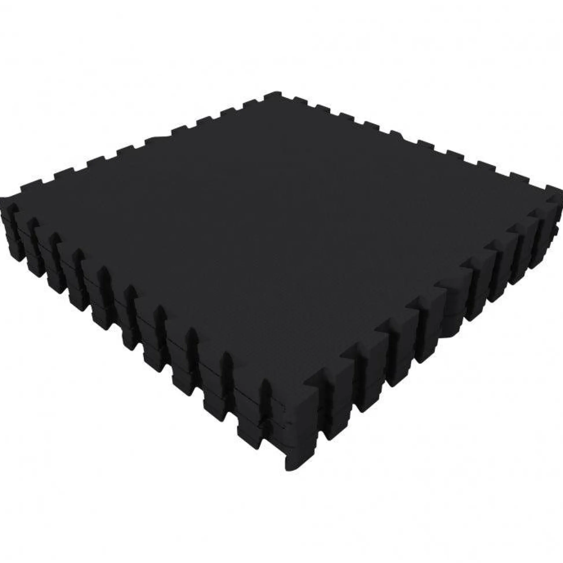 Gorilla Sports Bodenschutzmattenset 60x60 cm - 8 Matten Schwarz Hot