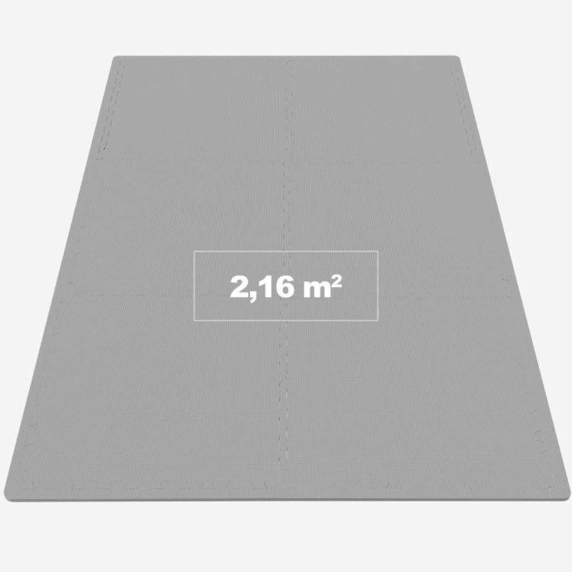 Gorilla Sports Bodenschutzmattenset 60x60 cm - 6 Matten inkl, Endstücke Holzoptik Dunkel Hot