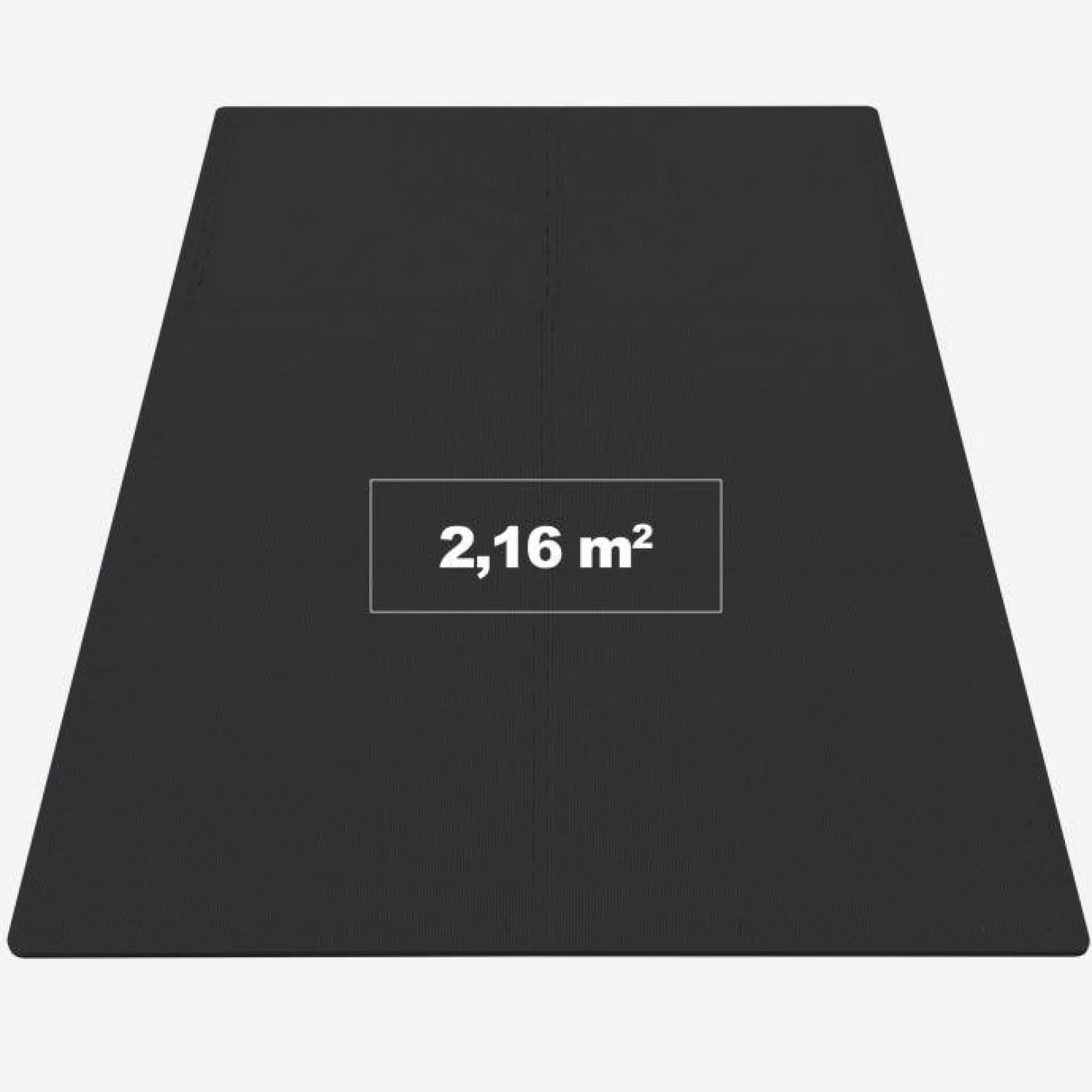 Gorilla Sports Bodenschutzmattenset 60x60 cm - 6 Matten inkl, Endstücke Holzoptik Dunkel Hot