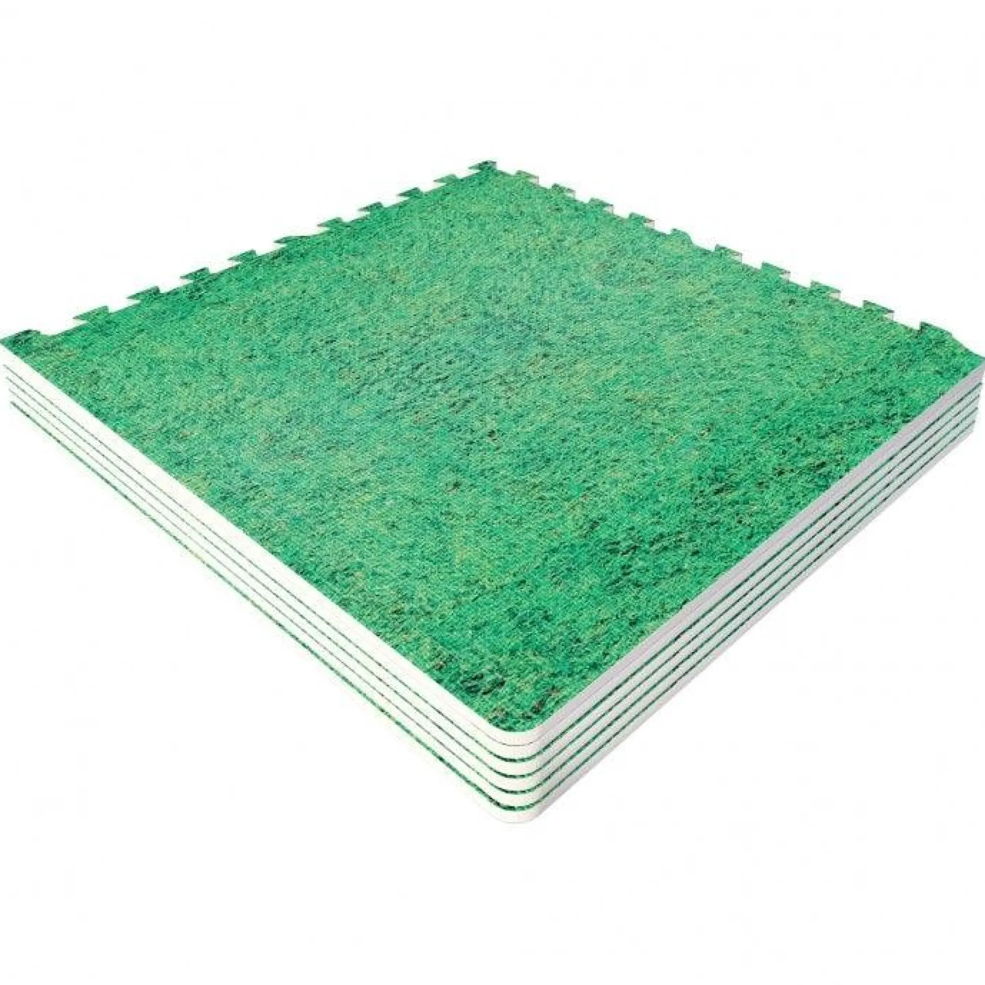 Gorilla Sports Bodenschutzmattenset 60x60 cm - 6 Matten inkl, Endstücke Grasoptik Clearance