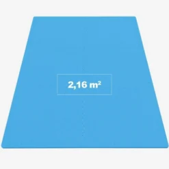 Gorilla Sports Bodenschutzmattenset 60x60 cm - 6 Matten inkl, Endstücke Blau