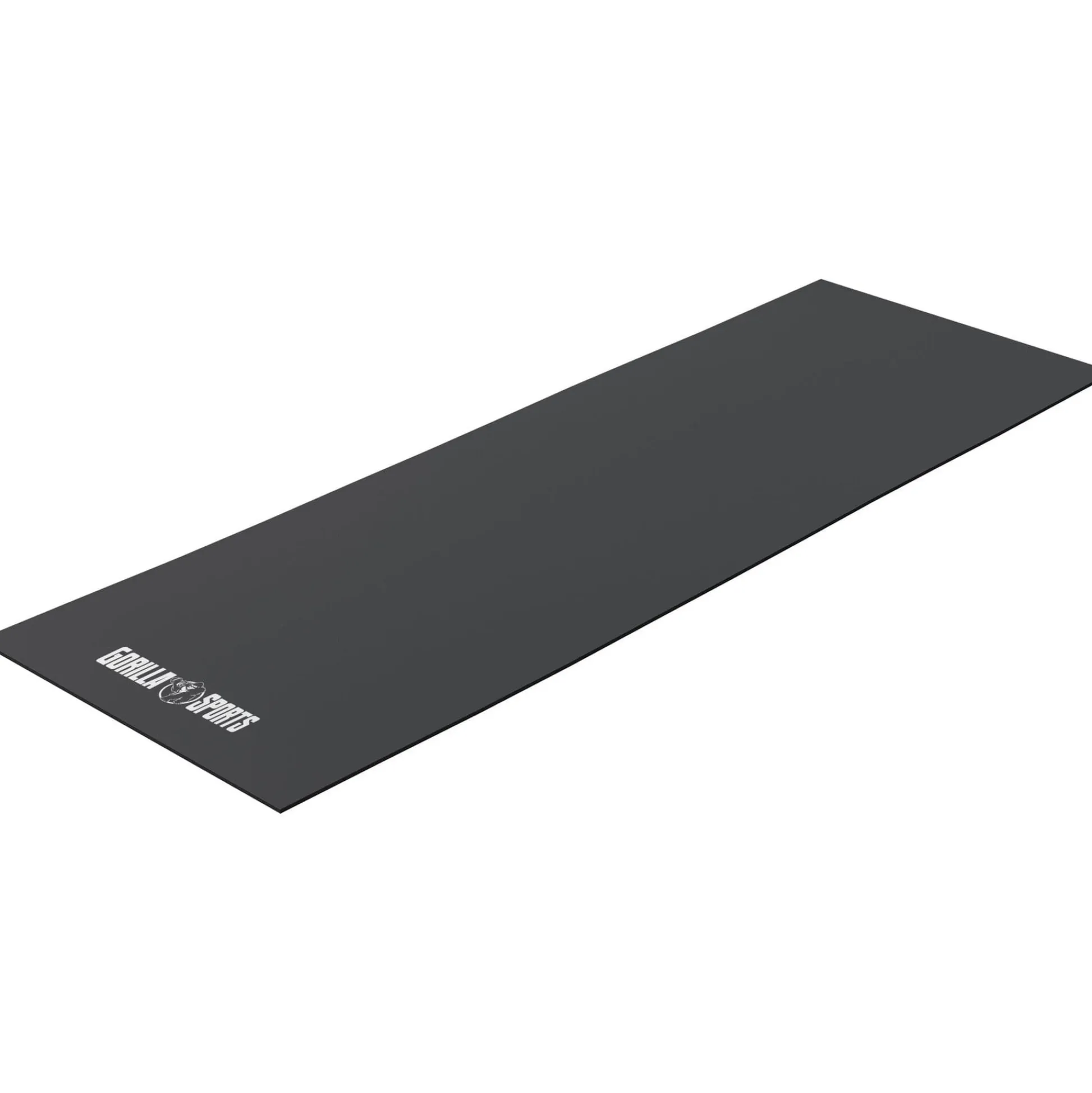 Gorilla Sports Bodenschutzmatte rutschfest 120/180 x 60 cm & 6 mm Dicke Schwarz Discount