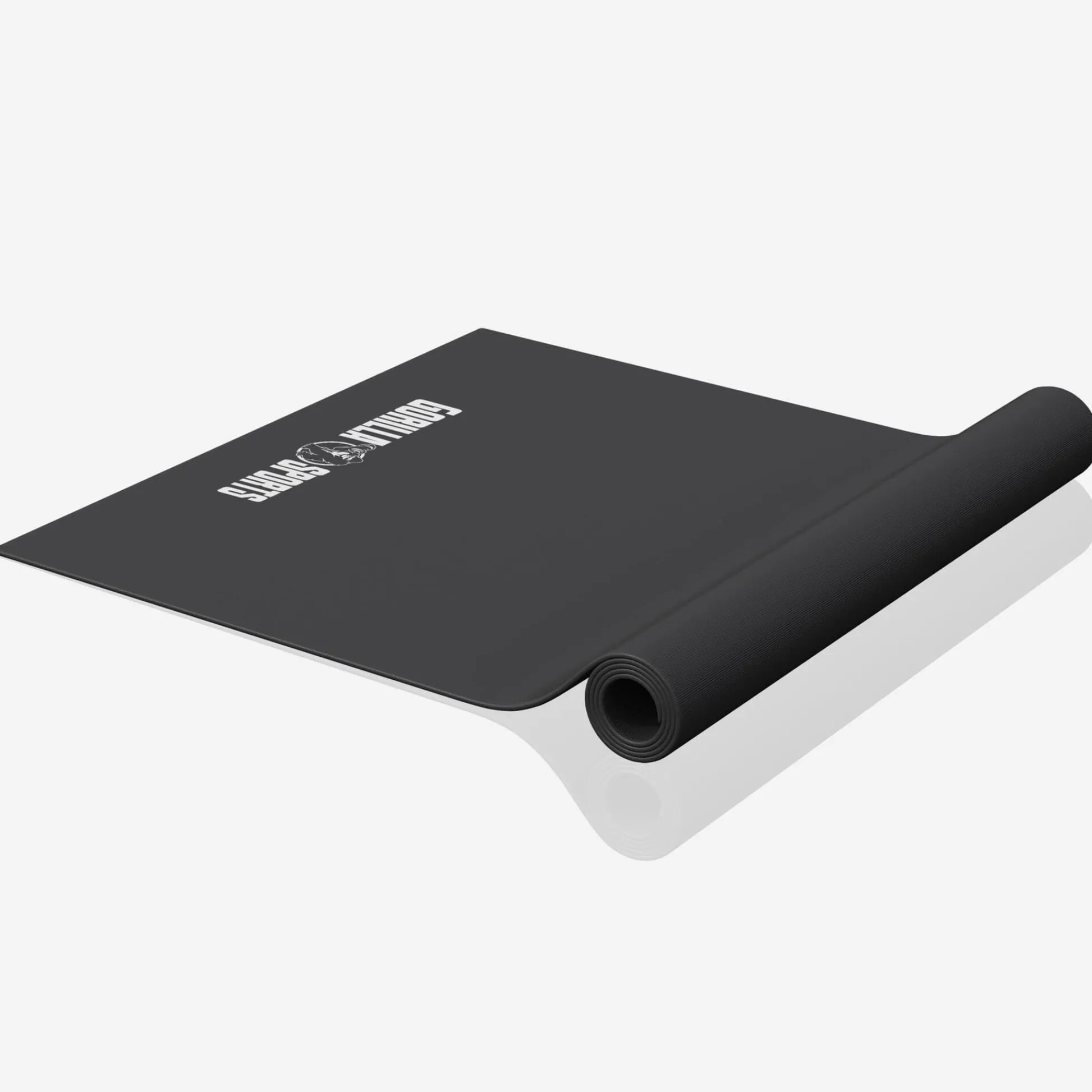 Gorilla Sports Bodenschutzmatte rutschfest 120/180 x 60 cm & 6 mm Dicke Schwarz Discount
