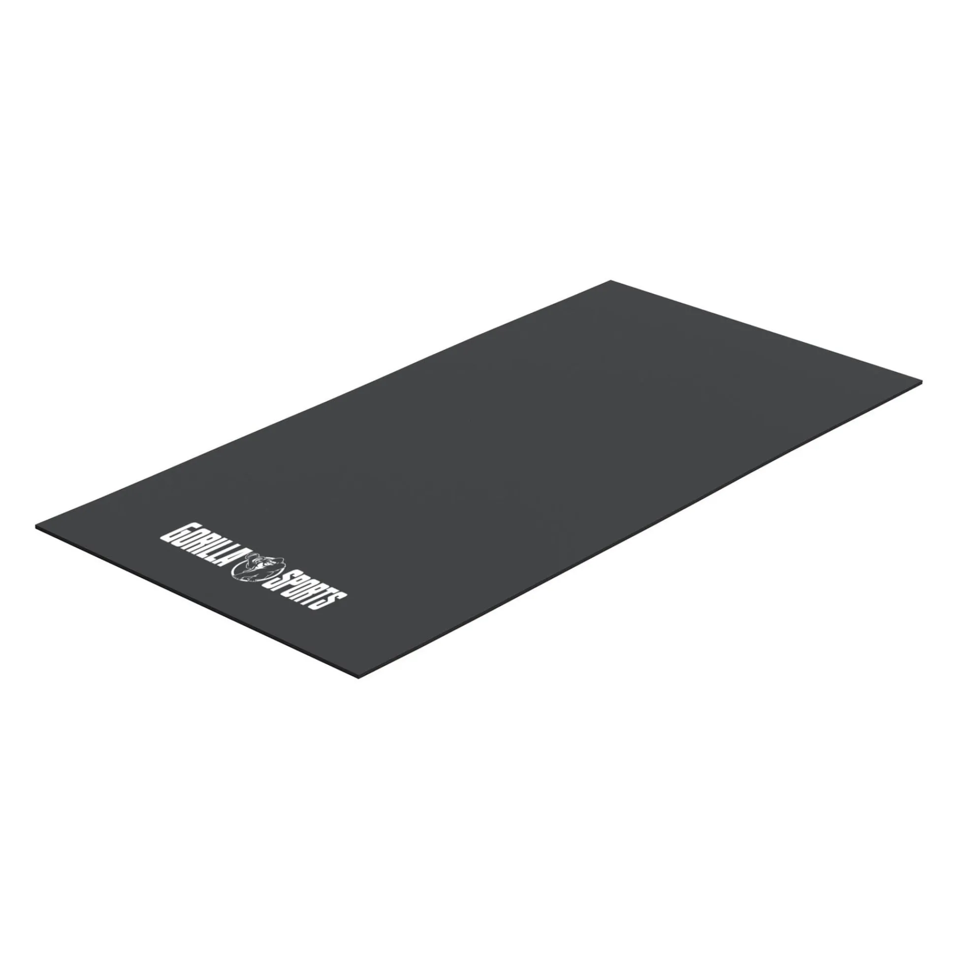 Gorilla Sports Bodenschutzmatte rutschfest 120/180 x 60 cm & 6 mm Dicke Schwarz Discount