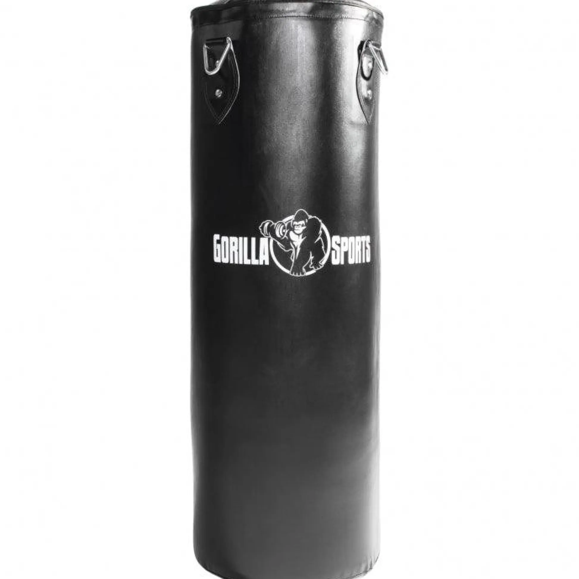 Gorilla Sports Boxsack aus Kunstleder gefüllt 90 und 120 cm Schwarz Discount