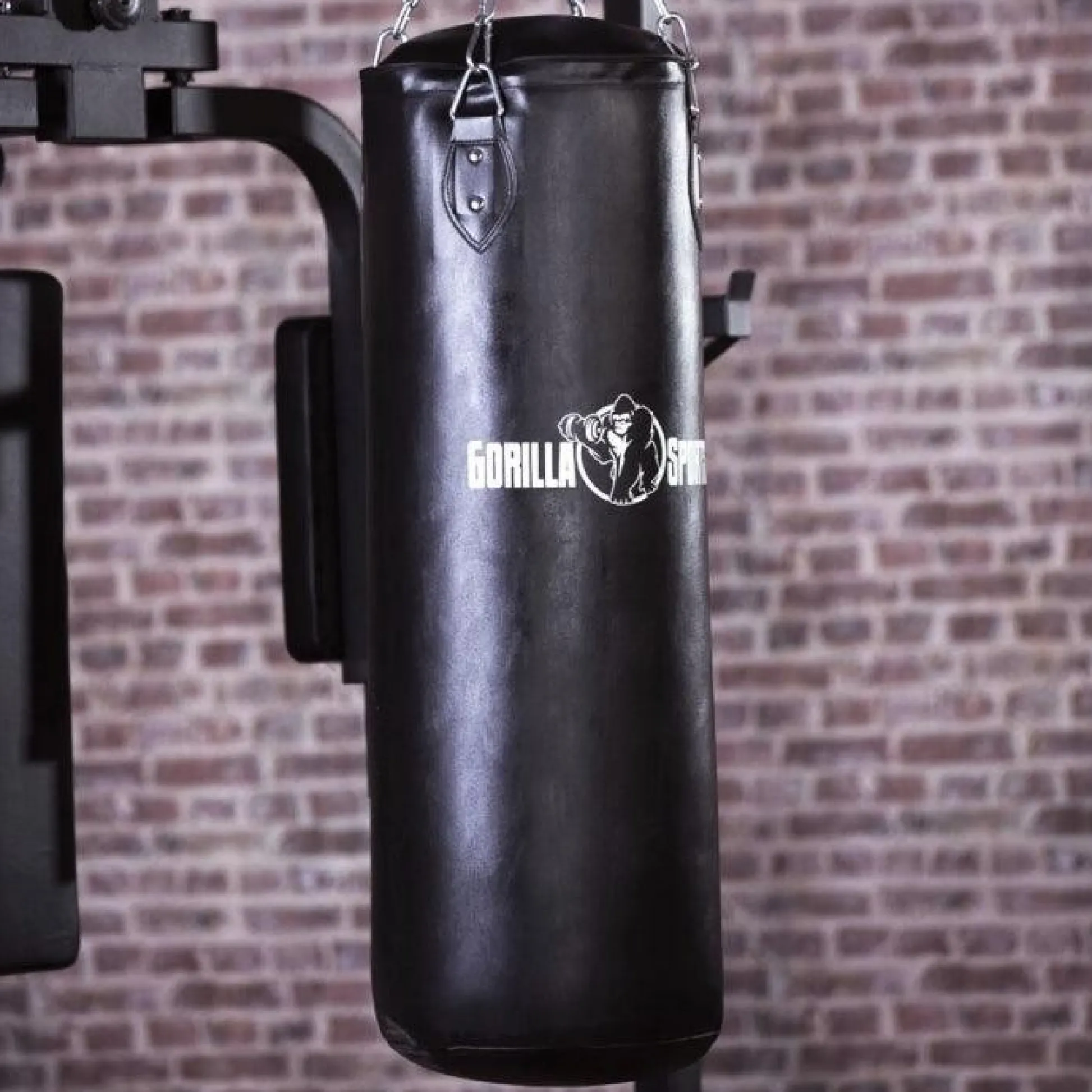 Gorilla Sports Boxsack aus Kunstleder gefüllt 90 und 120 cm Schwarz Discount