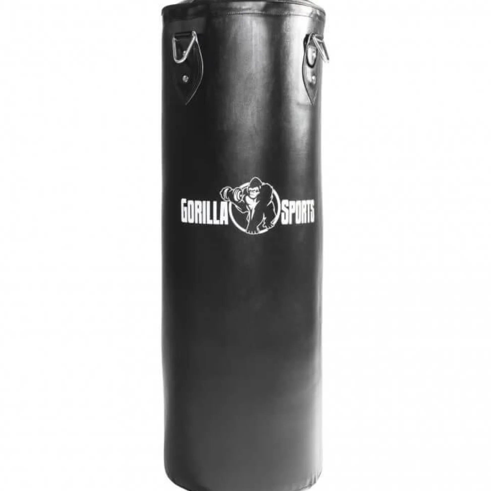 Gorilla Sports Boxsack aus Kunstleder gefüllt 90 und 120 cm Schwarz Discount