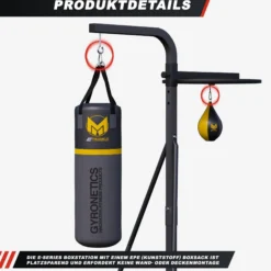 Gyronetics Boxsackständer E-Series inkl, Boxsack Grau / Gelb Sale