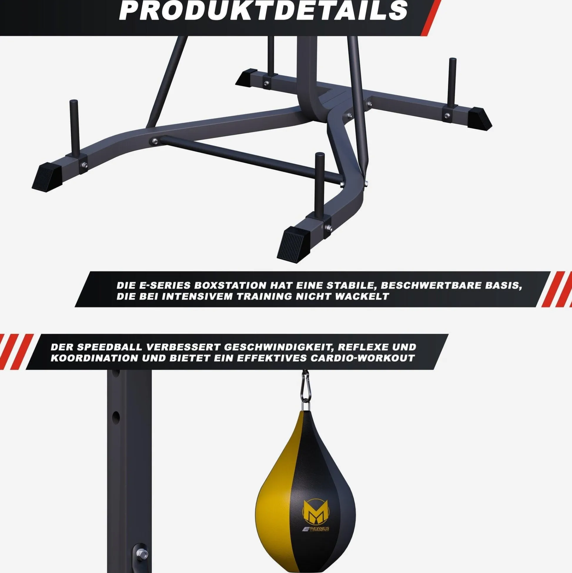 Gyronetics Boxsackständer E-Series inkl, Boxsack Grau / Gelb Sale