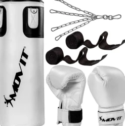 MOVIT Boxset inkl. Boxsack, Boxhandschuhen und Bandagen Weiss Online