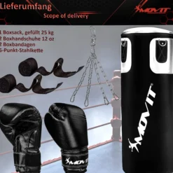 MOVIT Boxset inkl. Boxsack, Boxhandschuhen und Bandagen Weiss Online