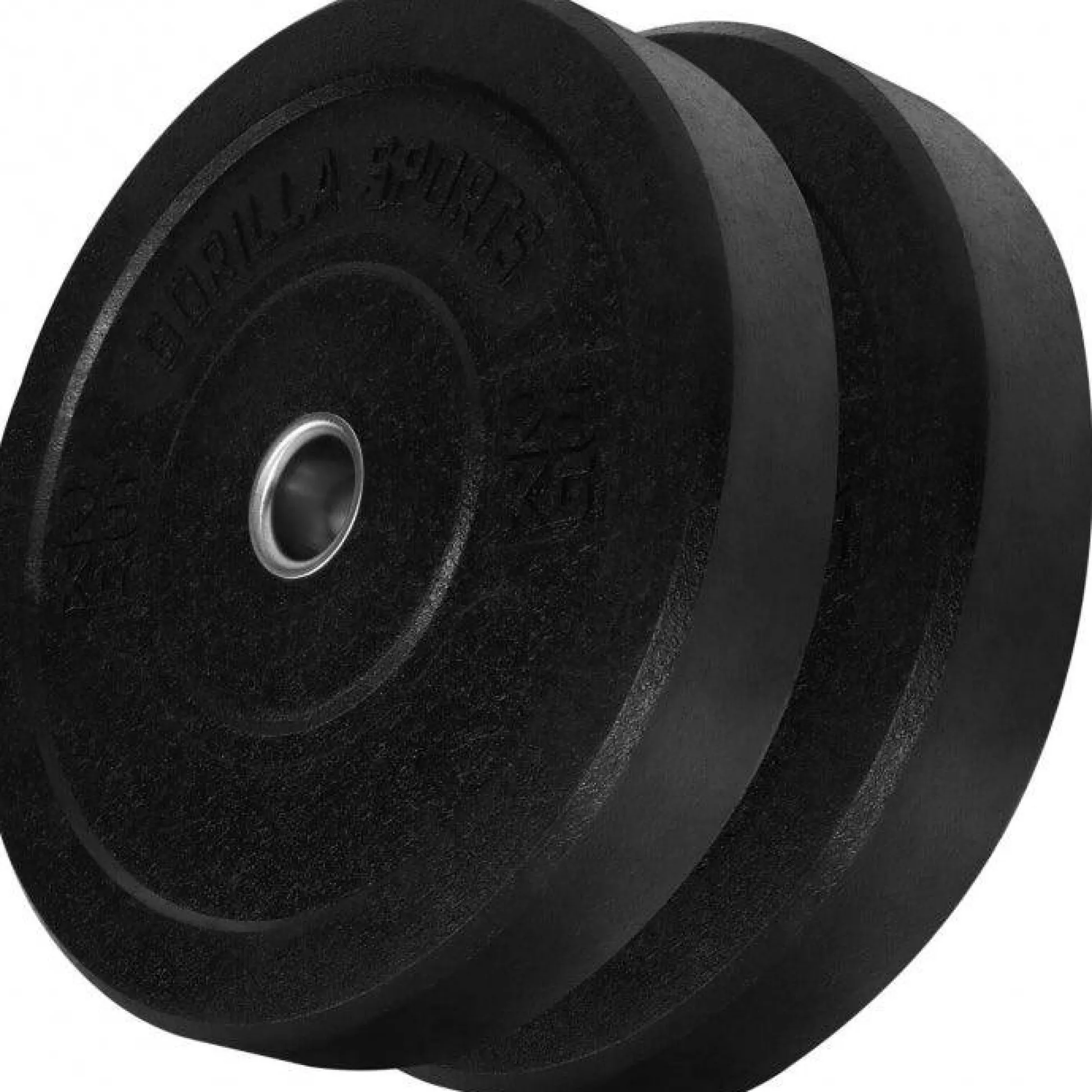 Gorilla Sports Bumper Plates High Temp Olympia 5 - 25 kg Schwarz Sale
