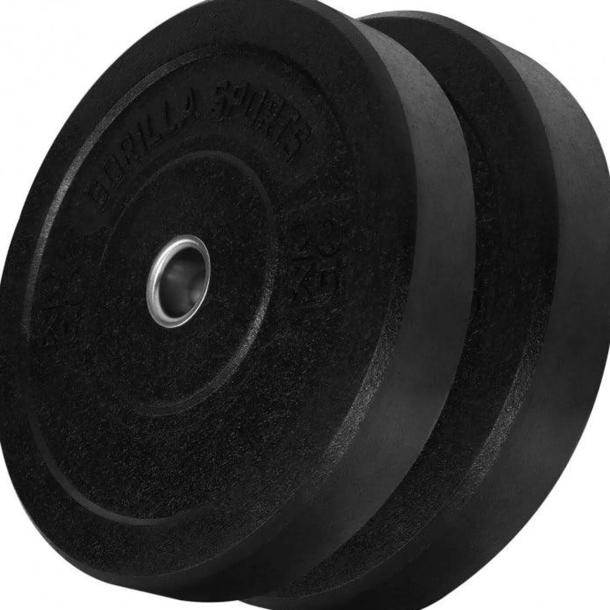 Gorilla Sports Bumper Plates High Temp Olympia 5 - 25 kg Schwarz Discount
