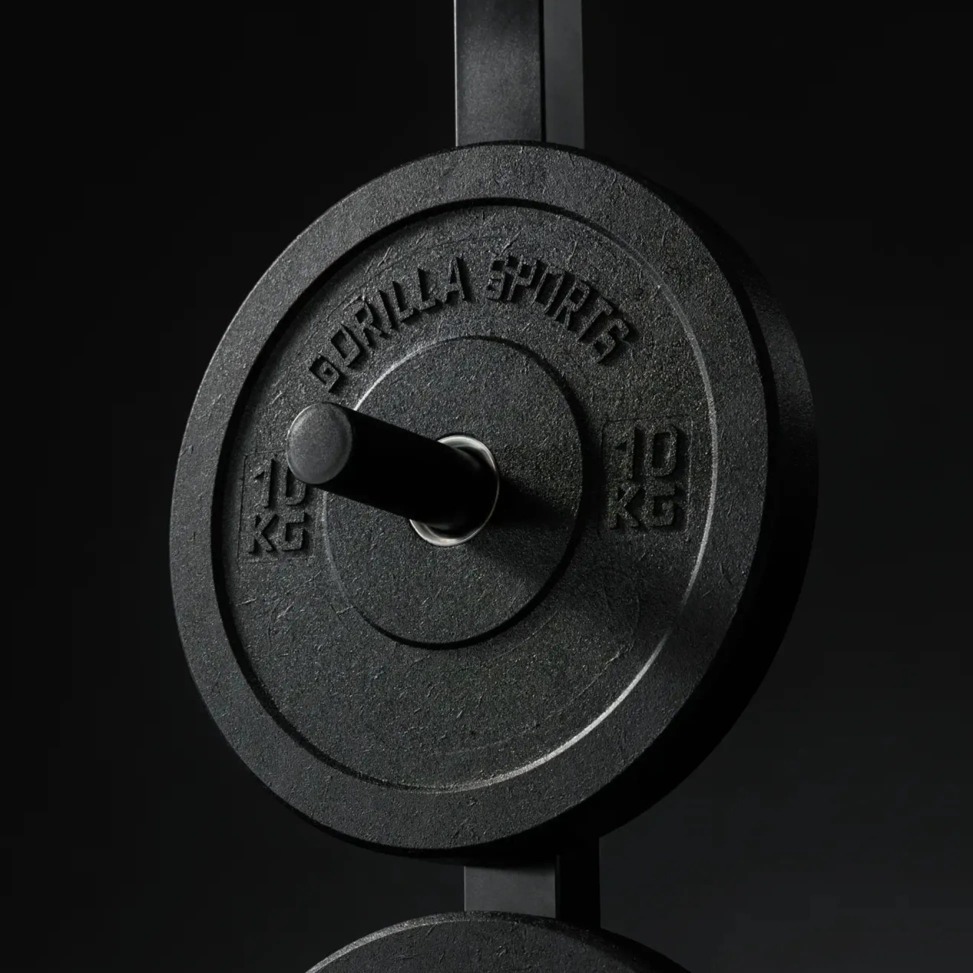 Gorilla Sports Bumper Plates High Temp Olympia 5 - 25 kg Schwarz