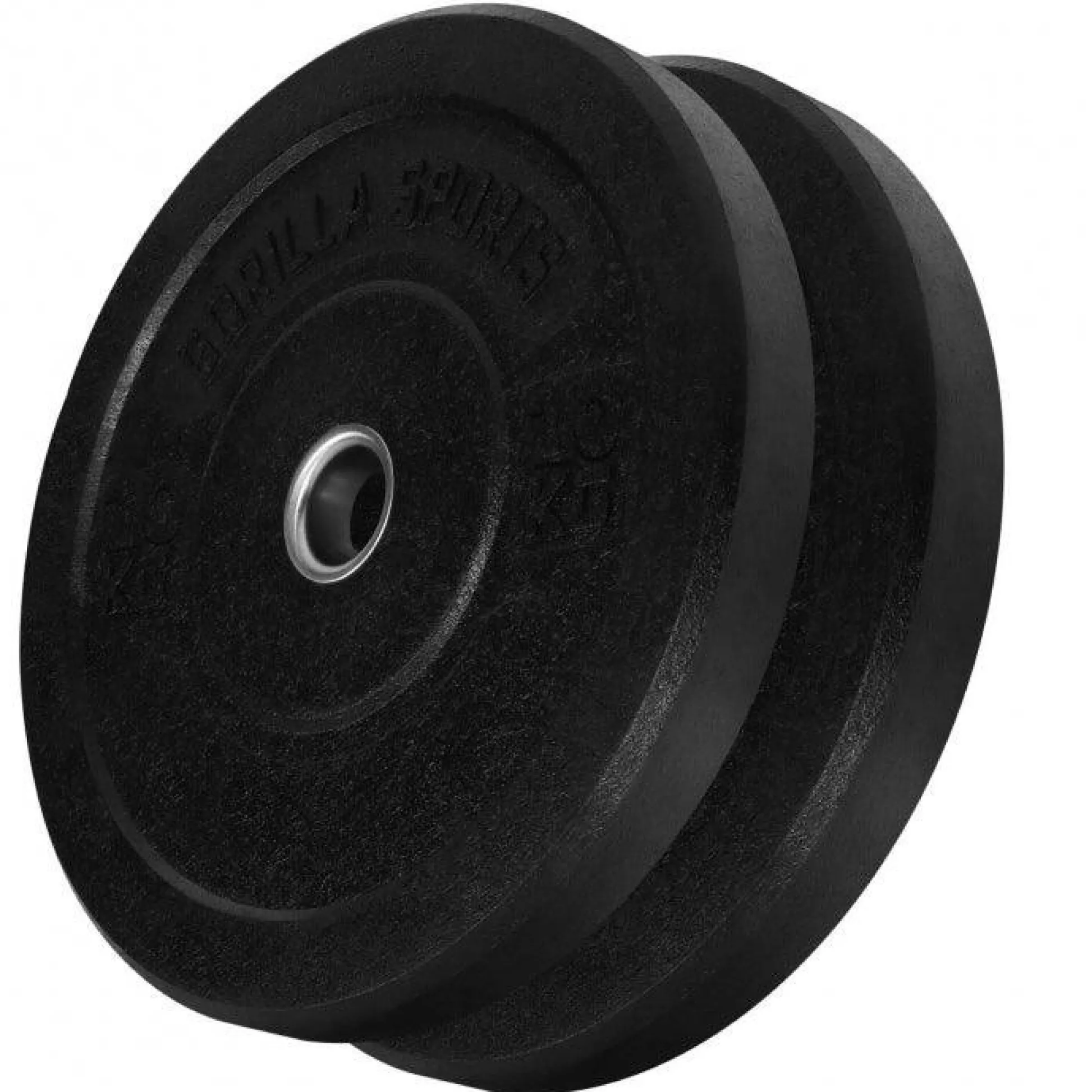 Gorilla Sports Bumper Plates High Temp Olympia 5 - 25 kg Schwarz Hot