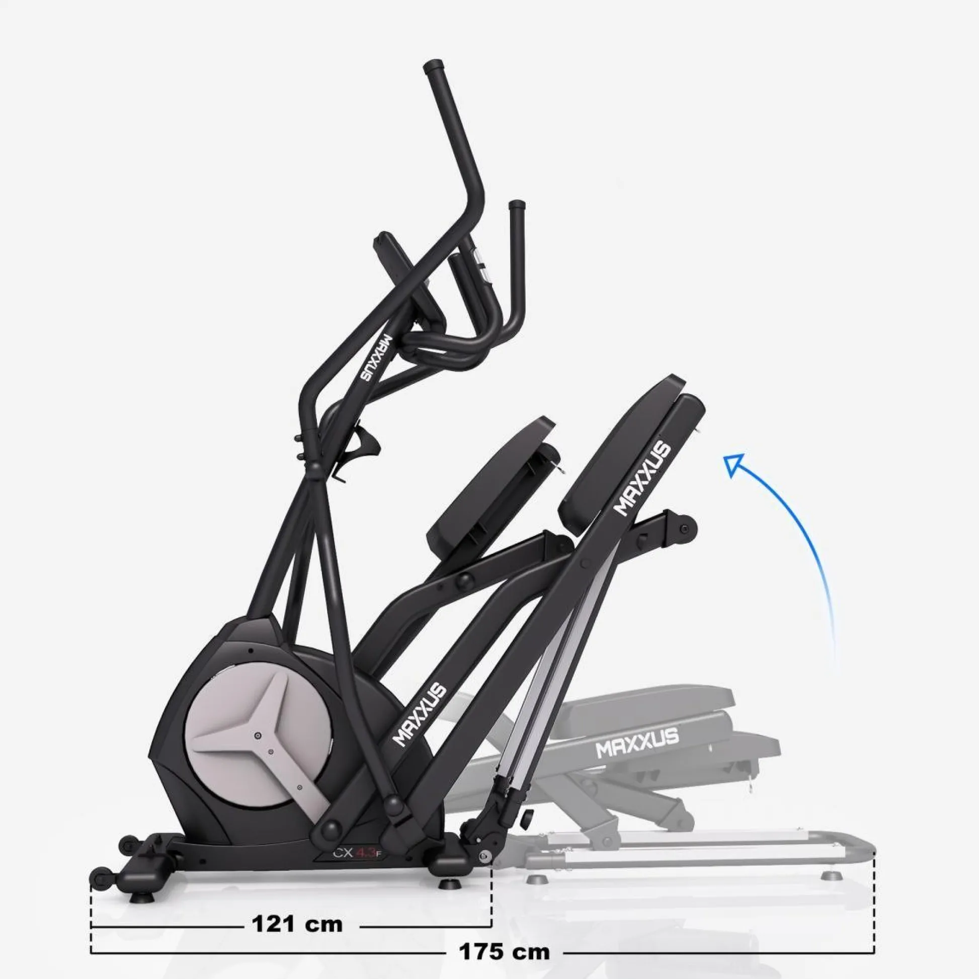MAXXUS Crosstrainer CX 4.3f klappbar Schwarz Hot