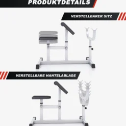Gorilla Sports Curlbank verstellbar Weiss Online