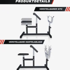 Gorilla Sports Curlbank verstellbar Weiss Online
