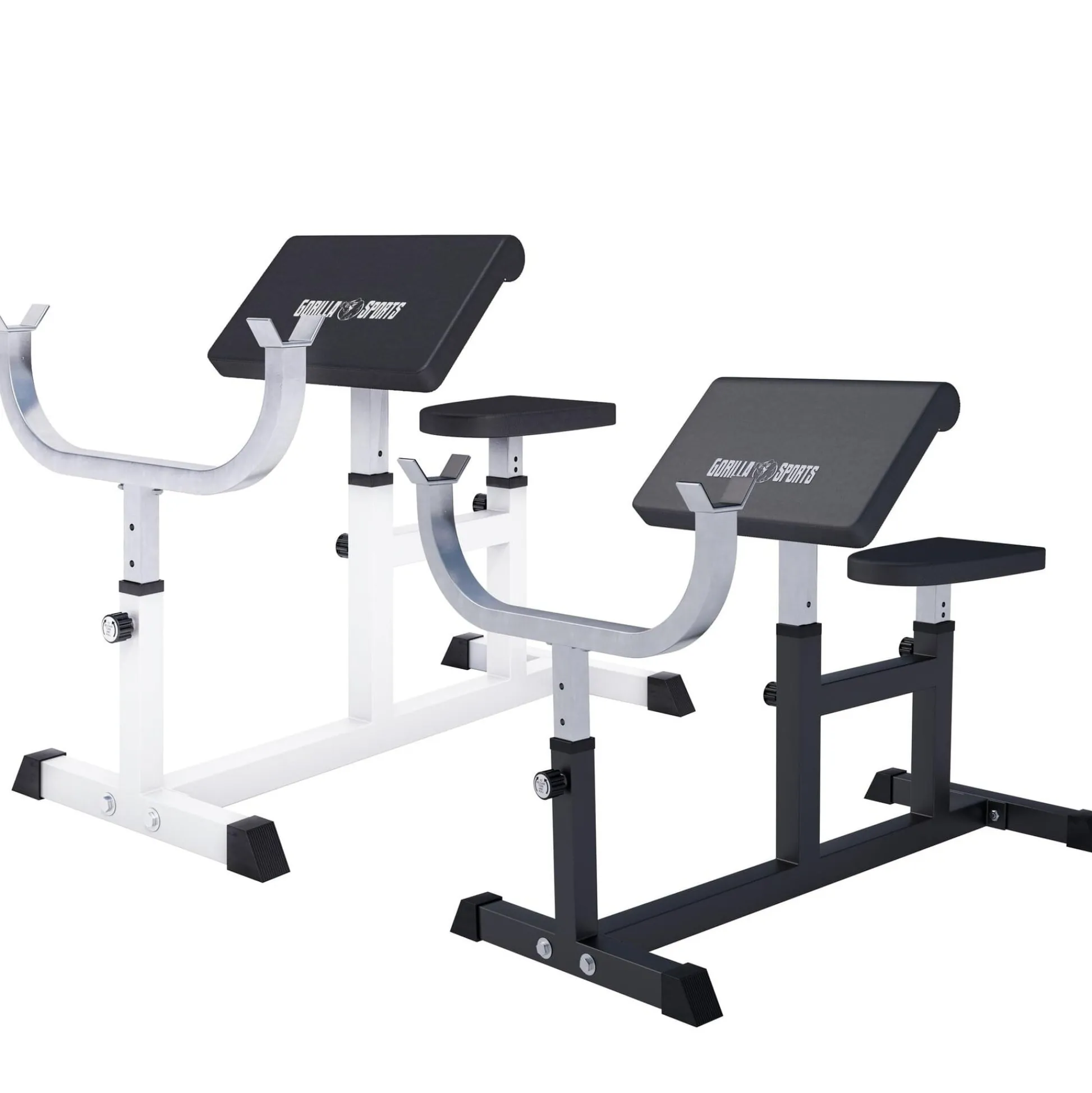 Gorilla Sports Curlbank verstellbar Weiss Online