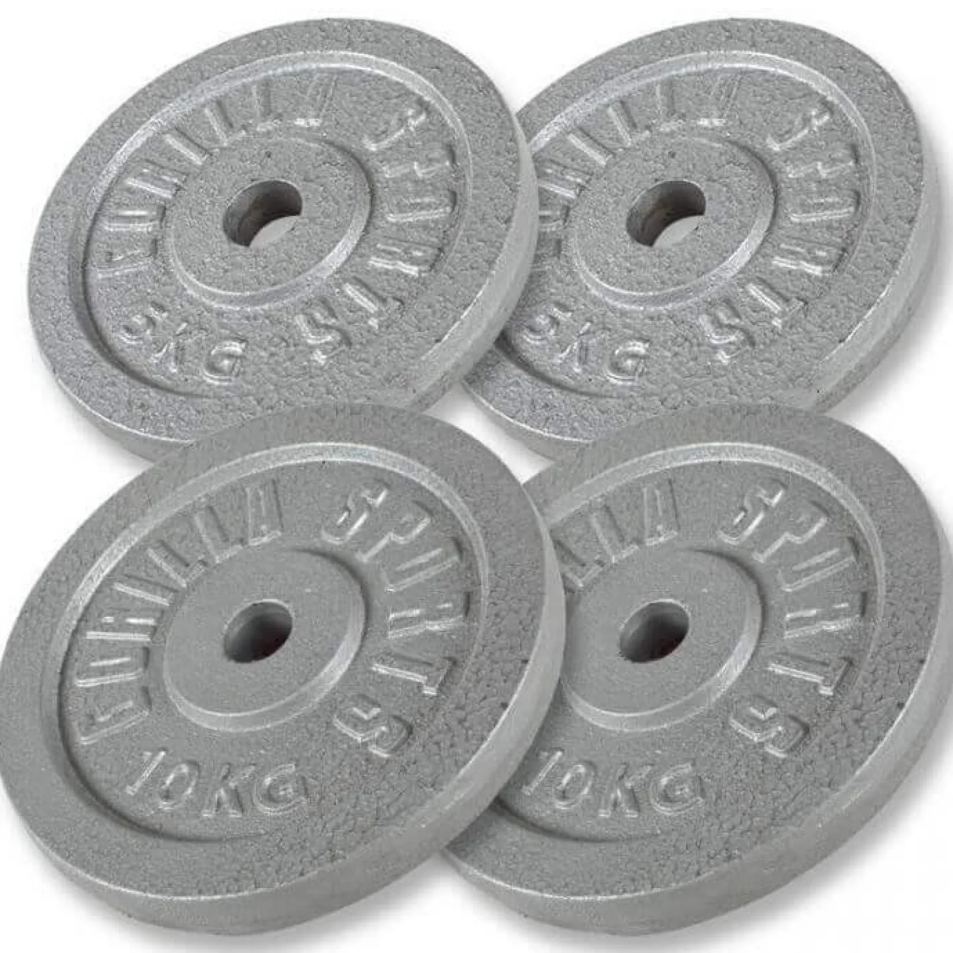 Gorilla Sports Curlbank verstellbar inkl Curlset Gusseisen 38 kg Schwarz / Weiss / Silber New