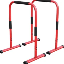 Gorilla Sports Dip Barren 94 cm gepolstert Rot Best