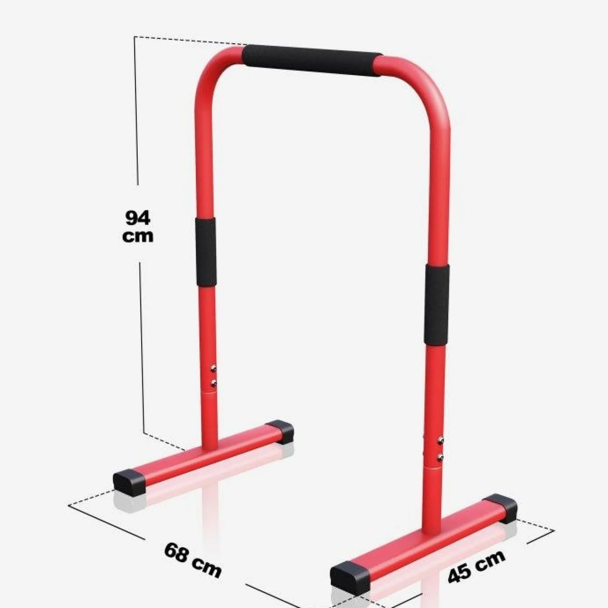 Gorilla Sports Dip Barren 94 cm gepolstert Blau New