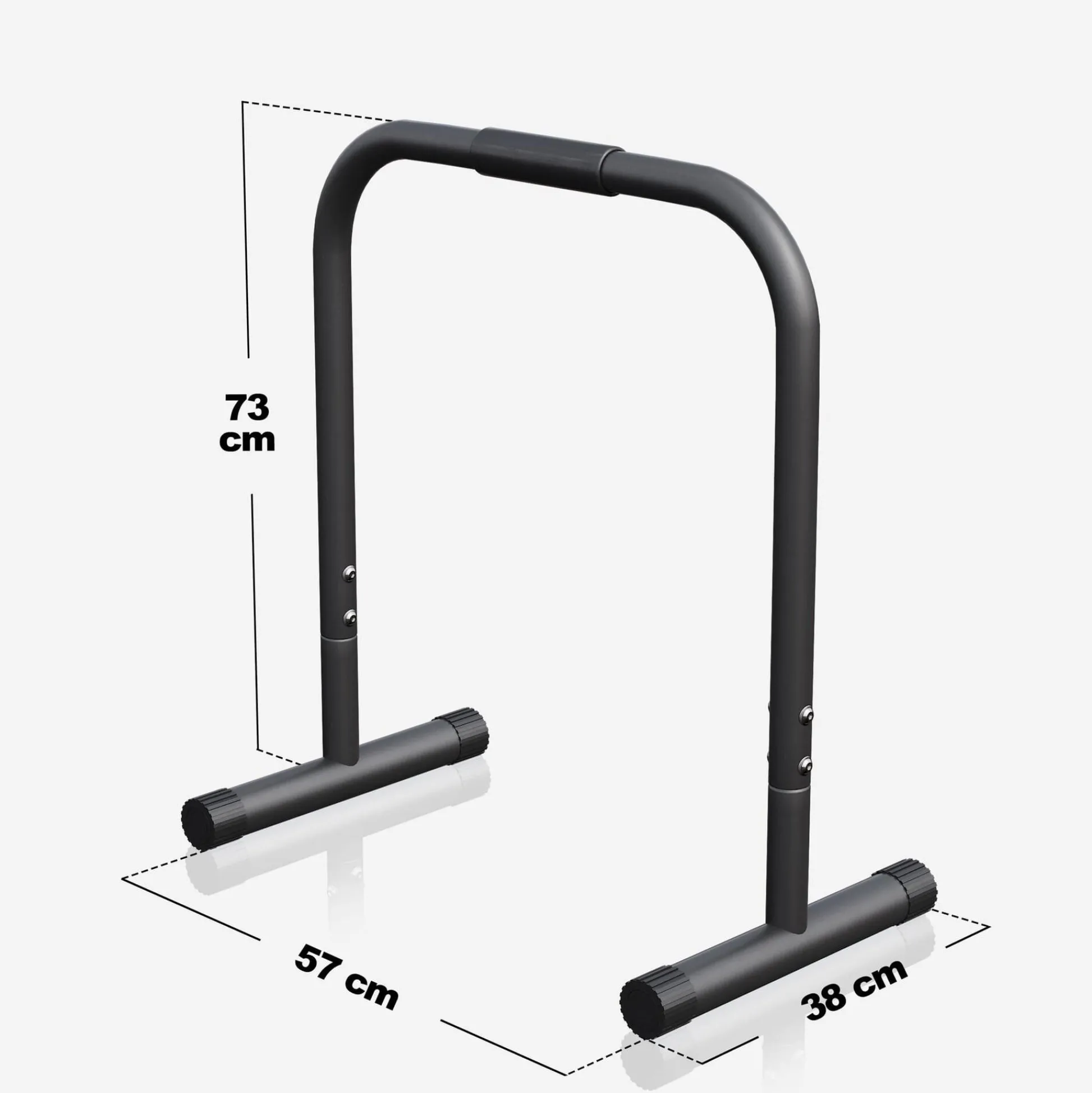 Gorilla Sports Dip Barren 73 cm gepolstert Rot Outlet