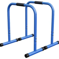 Gorilla Sports Dip Barren 73 cm gepolstert Blau New