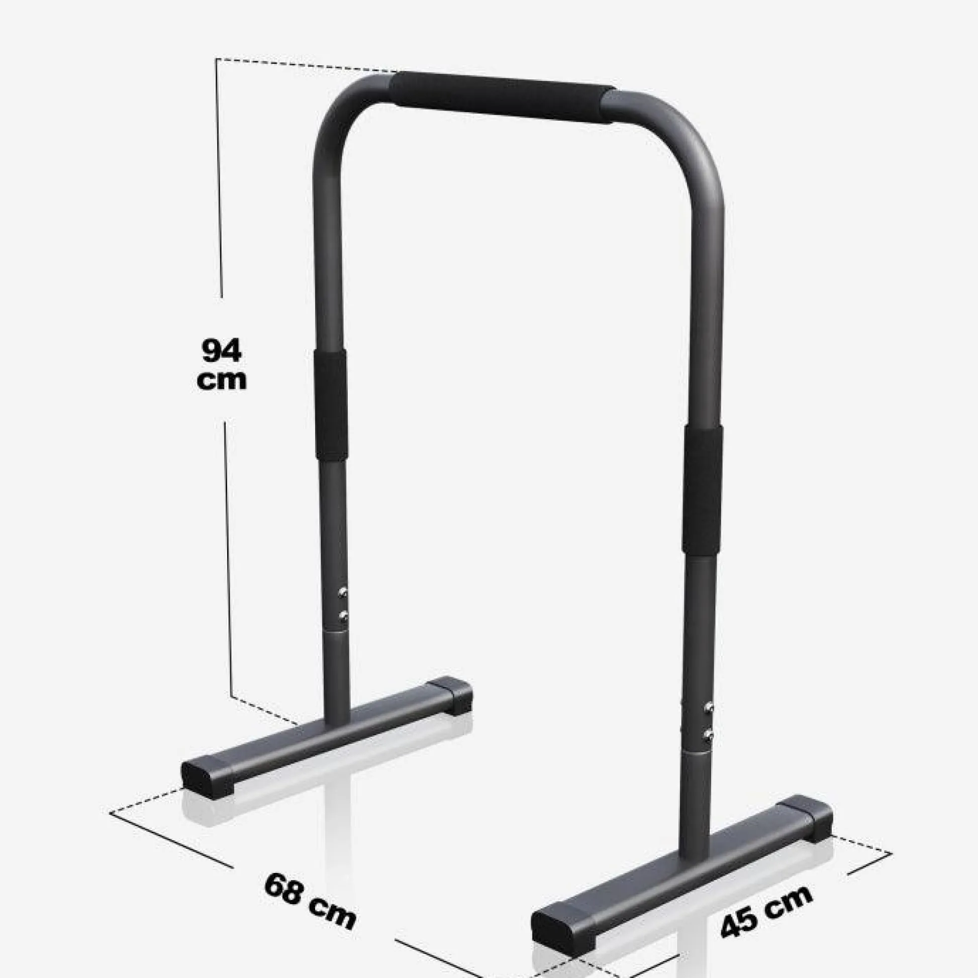 Gorilla Sports Dip Barren 94 cm gepolstert Schwarz Online