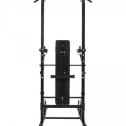 Gorilla Sports Dip Station inkl, Klimmzugstange und Hantelbank Schwarz Sale
